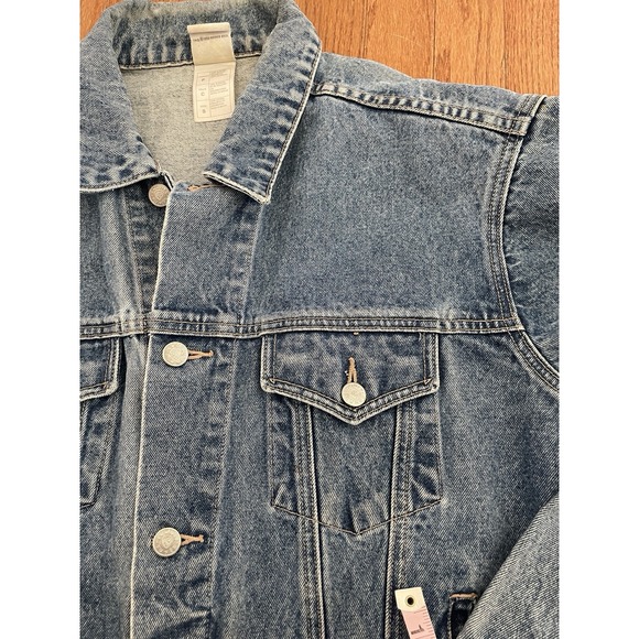 Vtg 90s Warner Brothers Looney Tunes Jean Jacket 1999 Sz S Taz Bugs Street Wear - Picture 12 of 15